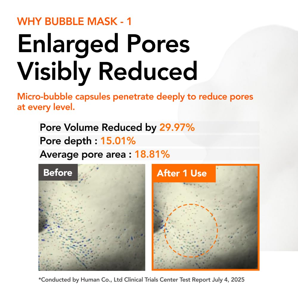 MENOKIN 30 Seconds Quick Bubble Mask [LIFT] - [Collagen] & Niacinamide in Micro-bubbles for Anti Aging, Boost Elasticity, Fine Lines, Korean Glass Beauty and Personal Care MENOKIN