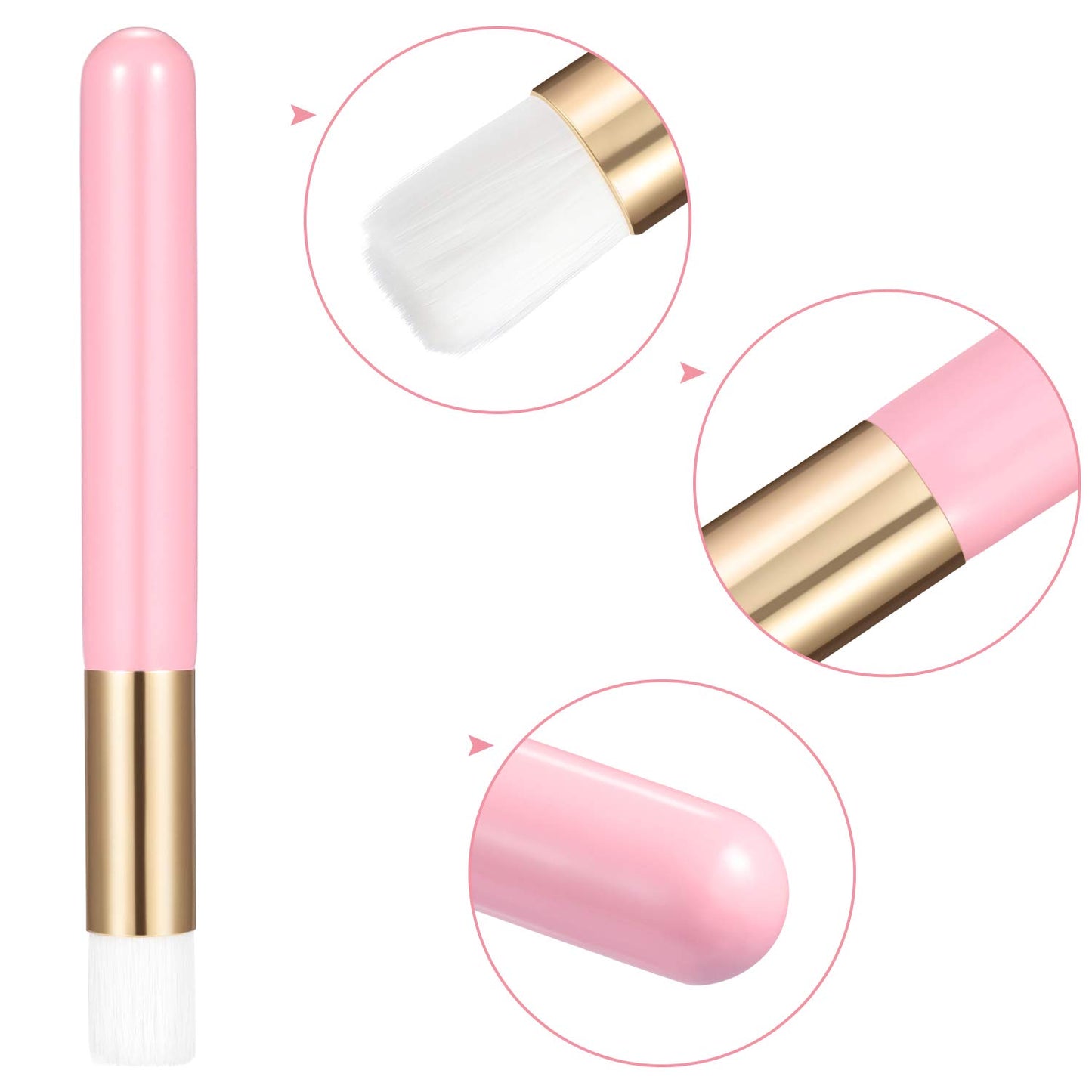 20 Pcs Eyelash Shampoo Brushes,Lash Shampoo Brush Lash Extension Brushes for Cleansing Peel Off Blackhead Remover Tool