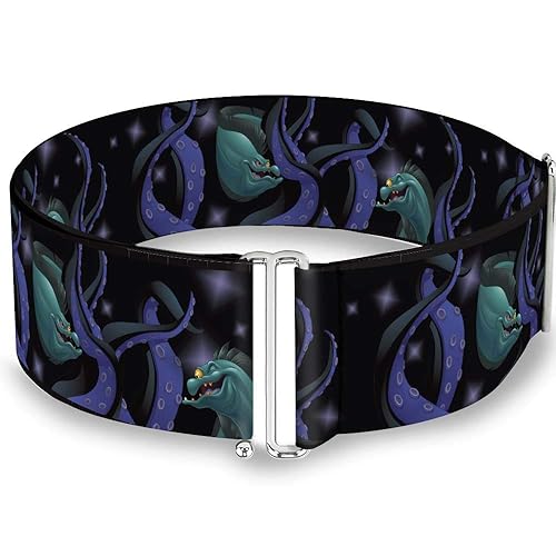 Buckle-Down womens Cinch Flotsam Jetsam Ursula Tentacles 23 to 42 Inch Belt, Multicolor, Inch US