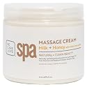 BCL SPA Massage Cream Organic Milk & Honey with White Chocolate Body Lotion, Shea Butter, Aloe Vera, Arnica, Peppermint, Kelp, Tea Tree, Olive, Argan