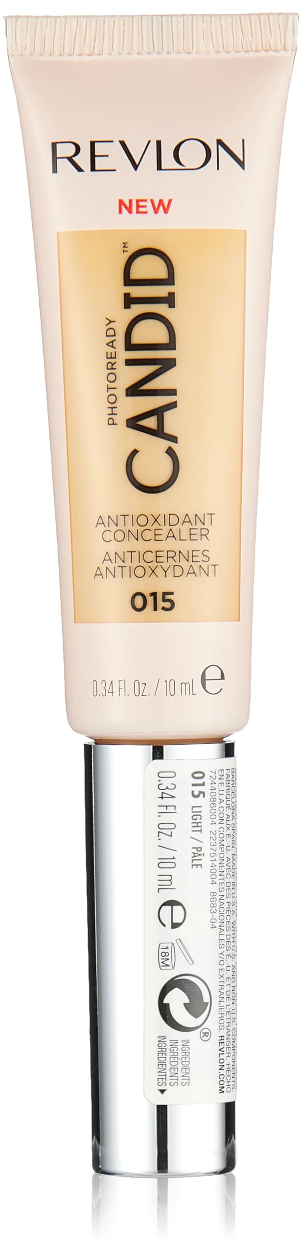 Revlon Concealer Stick, PhotoReady Candid Face Makeup with Anti-Pollution & Antioxidant Ingredients, Longwear Medium-Full Coverage Infused