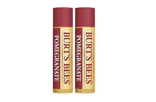 Burt's Bees Lip Balm, Pomegranate Oil, 0.15 oz, 2 pack, Burgundy,(ba-boo-byi-com2551)