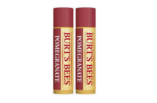 Burt's Bees Lip Balm, Pomegranate Oil, 0.15 oz, 2 pack, Burgundy,(ba-boo-byi-com2551)