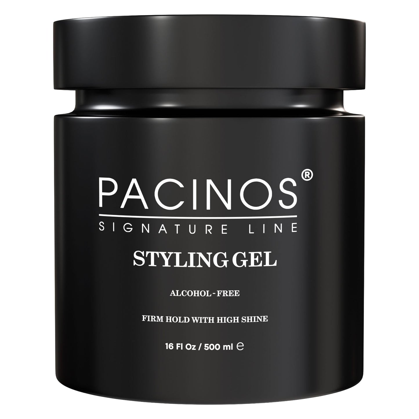 Pacinos Hair Gel for Men - Firm Hold with Flexible Styling - High Shine Wet Look Finish - Easy to Rinse Water Based Formula - No Flakes - Suits All