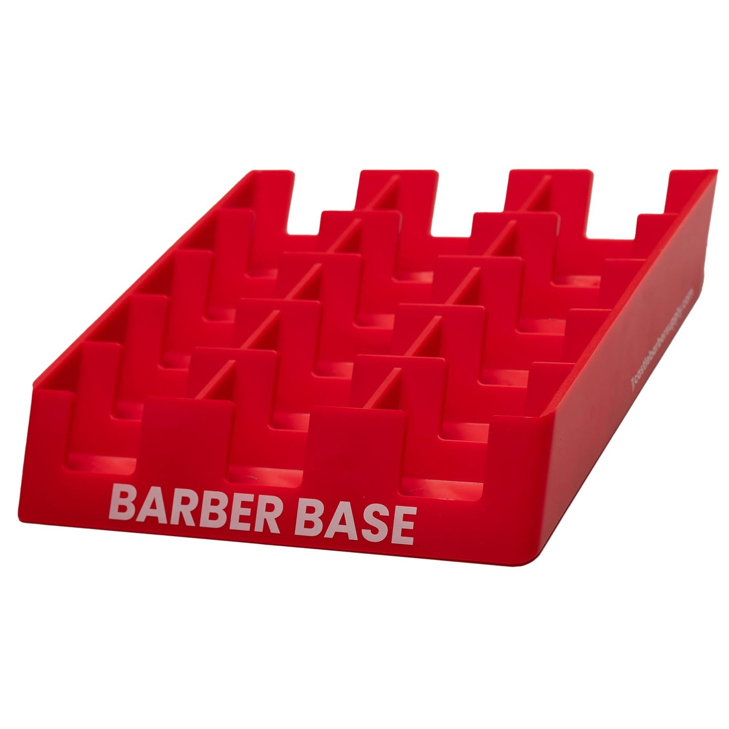 The Barber Base 15 Slot Clipper Blade Tray (Red) Beauty and Personal Care Castle Barber Supply
