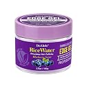 Dr. Girls Rice Water Edge Gel - Extra Mega Hold for Cornrows, Locs & Twists with Biotin, Castor Oil 3.5oz (Blueberry)