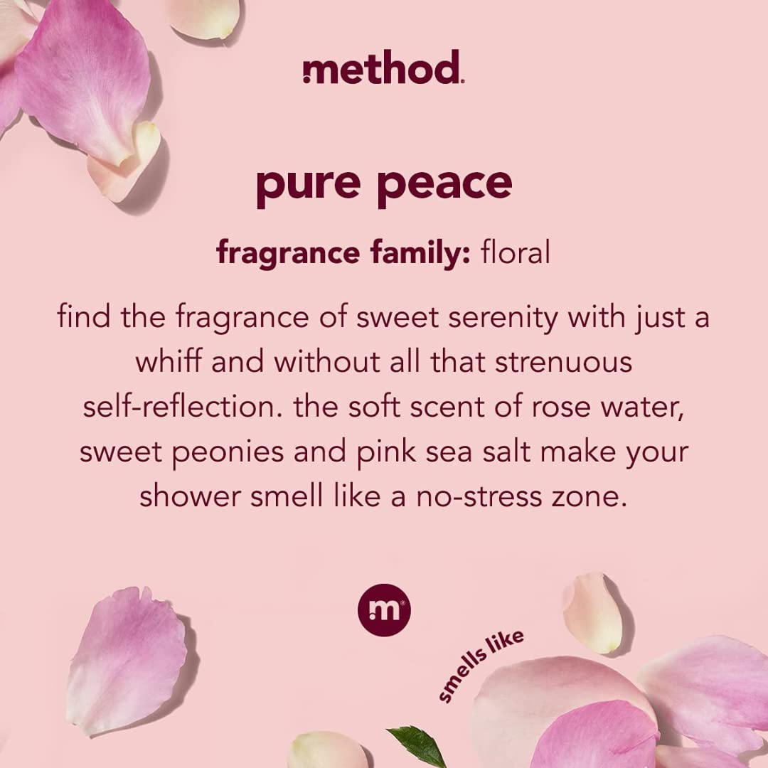 Method Body Wash Trio, Moisturizing Body Wash, Daily Shower Gel and Plant-Based Body Cleanser, Pure Peace, Sea + Surf, Simply Nourish, 18 Fluid Ounces Beauty & Personal Care Method