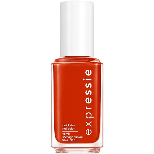 essie Expressie Nail Polish, Quick-Dry Bright Red Nail Polish, Vegan, Bold And Be Bold, 0.33 fl oz Beauty & Personal Care essie