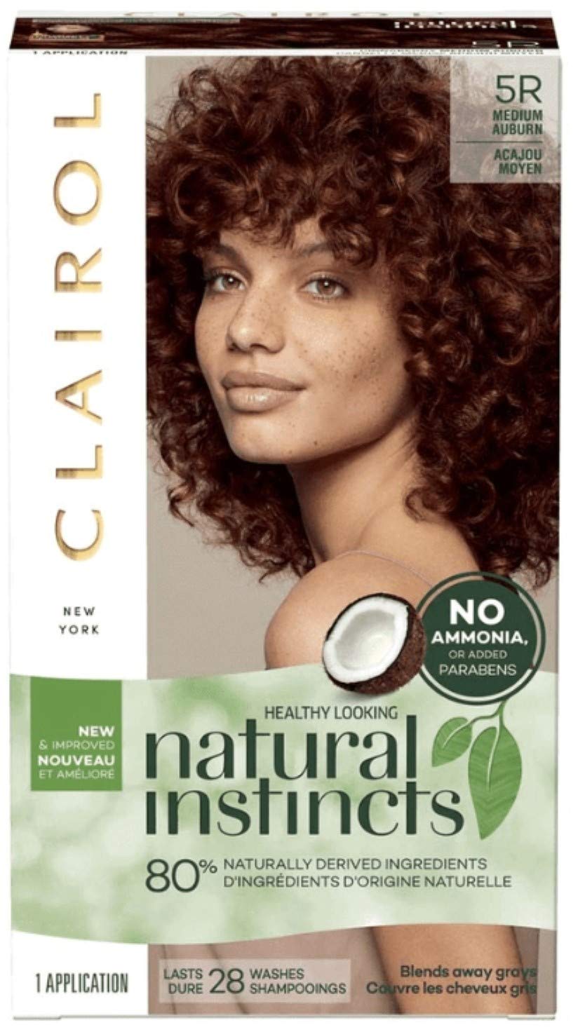 Clairol Natural Instincts Hair Color, [5R] Medium Auburn 1 Each (Pack of 6) Beauty & Personal Care Clairol