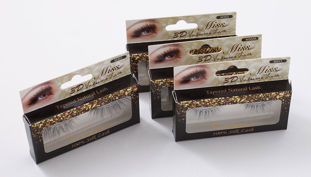 "4 Pairs" Miss Lash 100% Handmade Tapered 3D Volume lash M362