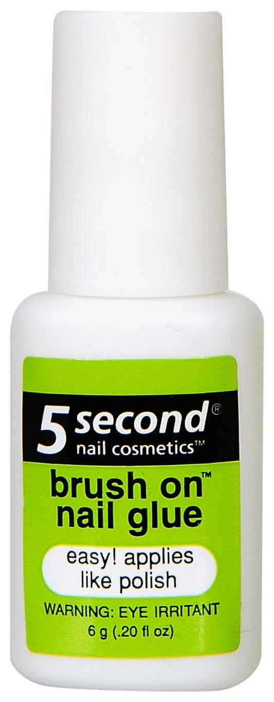 5 Second Nail Brush On Nail Glue, 6-Gram (Pack of 3) Beauty & Personal Care 5 Second
