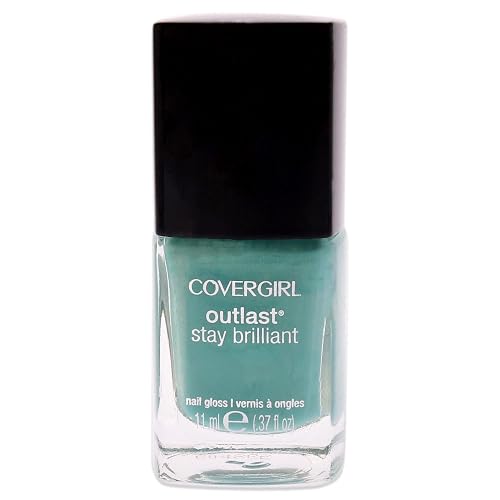 Covergirl Outlast Stay Brilliant Nail Gloss, Mint Mojito 285, 0.37 Ounce Beauty & Personal Care COVERGIRL