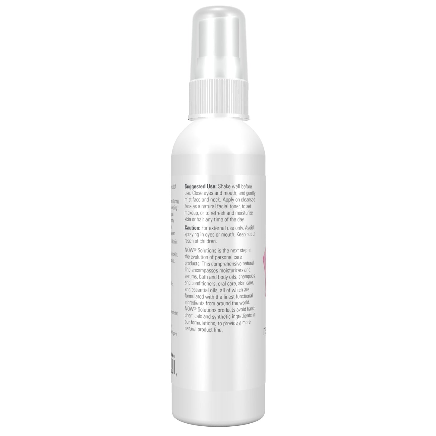 NOW Solutions Rosewater Rejuvenating Mist, Hydration and Rejuvenation Spray for All Skin and Hair Types, 4-Ounce