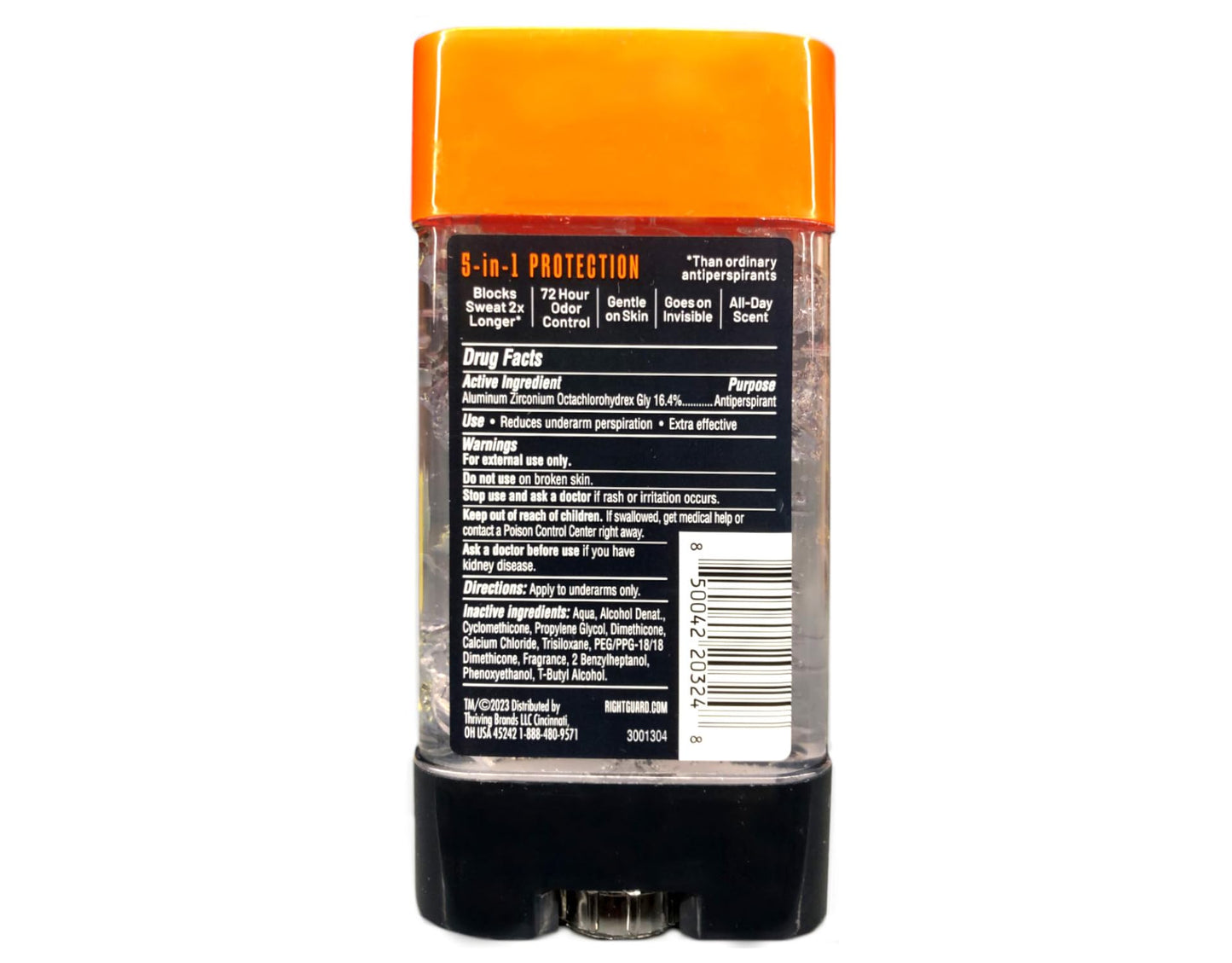 RGX Defense 5 Antiperspirant Gel, Fresh Blast, 4 Ounces Packaging May Vary
