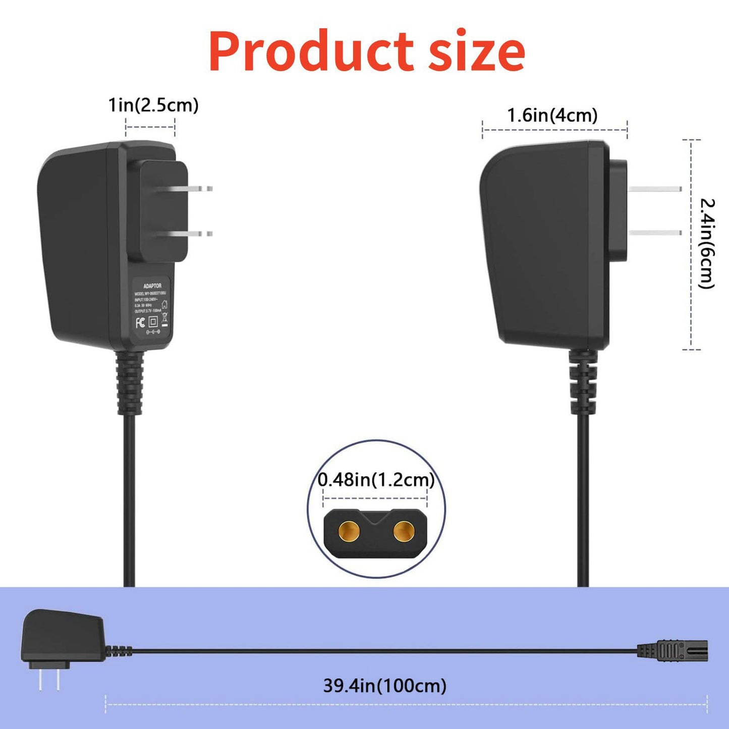 1.8M/6FT Clipper Charger for Wahl Cordless Detailer 8786-1001, 8163, 8061, 8061-100,97617-100 Clipper NEW Beauty and Personal Care MLKOSS