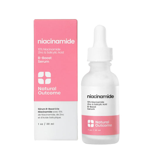 Niacinamide Serum for Face by Natural Outcome Skin Care, B-Boost Niacinamide 10% Plus Zinc 2% Salicylic Acid + Hyaluronic Acid, Acne Treatment + Pore Beauty & Personal Care natural outcome