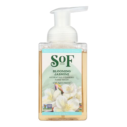South Of France SoF Hydrating Foaming Hand Wash - With Organic Agave Nectar & Coconut Oil- Vegan & Non GMO- Free From Phthalates, Sulfates & Parabens