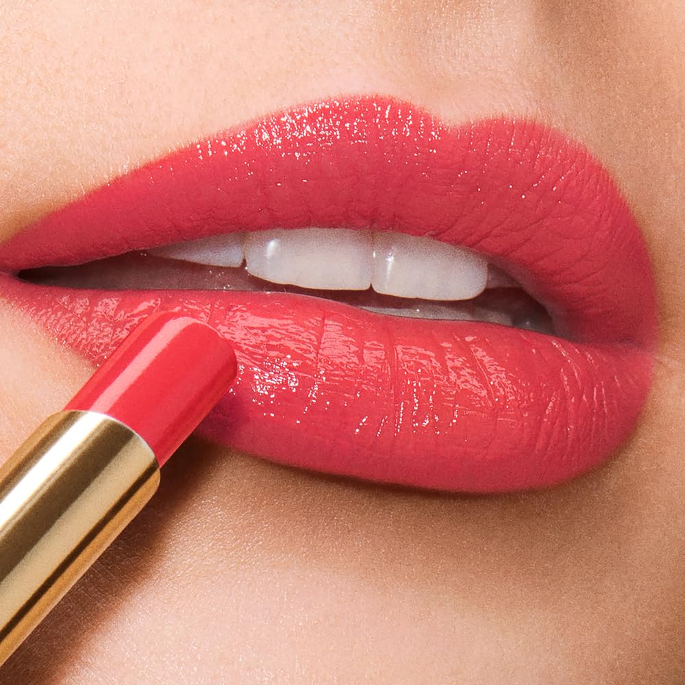 Estée Lauder Pure Color Explicit Long-Lasting Slick Shine Slim Lipstick for Women | Plumping & Hydrating, 940 Without Pause
