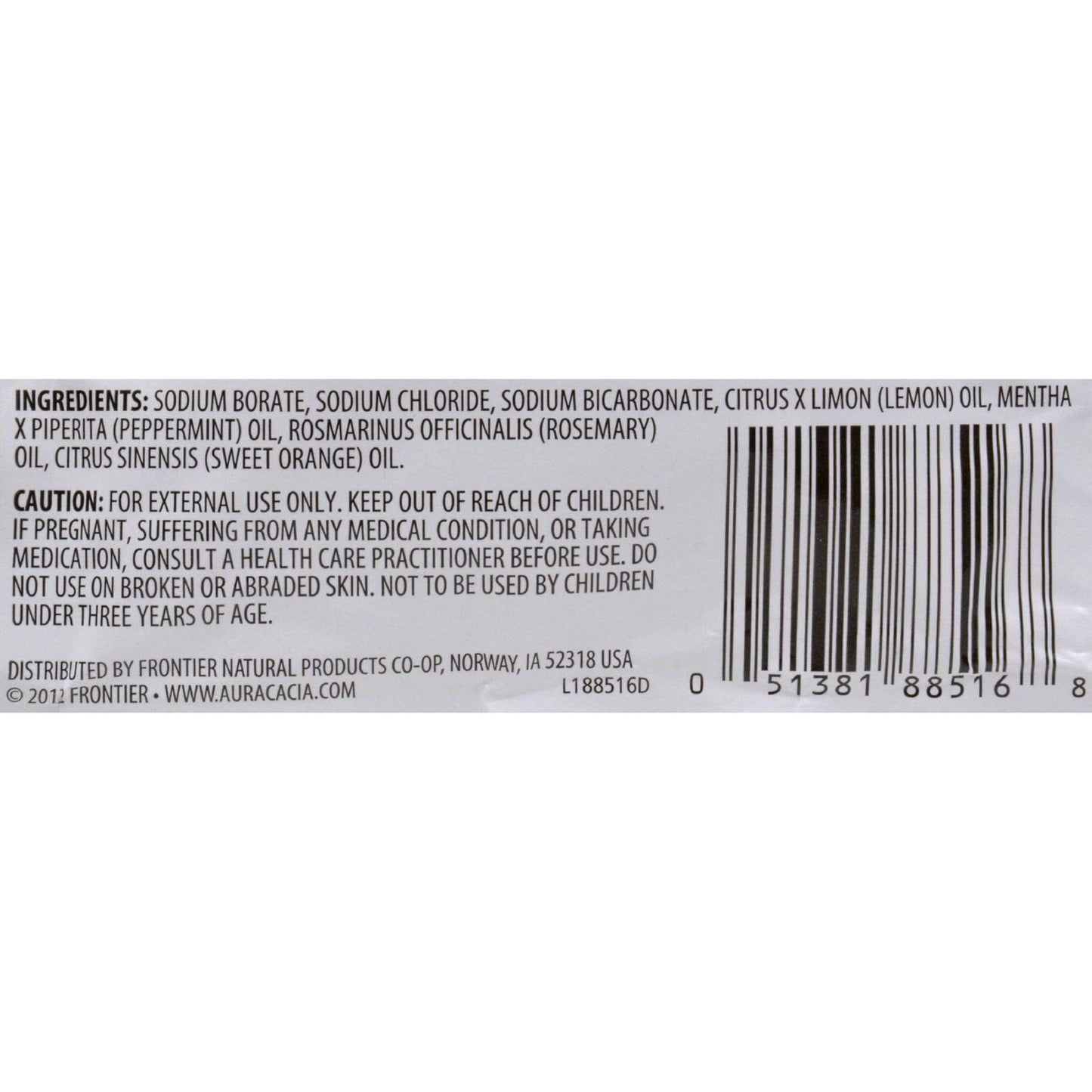 Aura Cacia Energize Aromatherapy Mineral Bath Salt, 2.5 Ounce - 6 per case.6