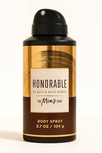 Bath & Body Works Honorable Body Spray 3.7 fl oz - Leather, Crisp Pear & Warm Patchouli - All?Over Men's Fragrance Mist