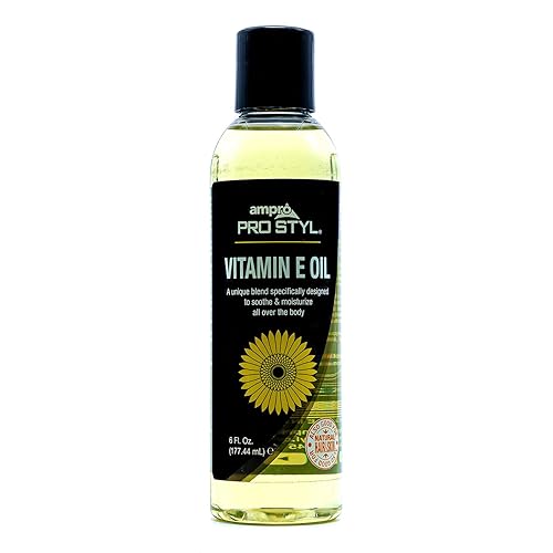 AmPro Pro Styl Vitamin E Oil - Ideal for Dry Hair and Skin - Helps Revive Tired, Damaged Tresses - Promotes Strong Nails - Soothes and Restores