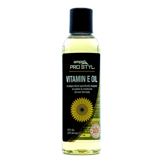 AmPro Pro Styl Vitamin E Oil - Ideal for Dry Hair and Skin - Helps Revive Tired, Damaged Tresses - Promotes Strong Nails - Soothes and Restores