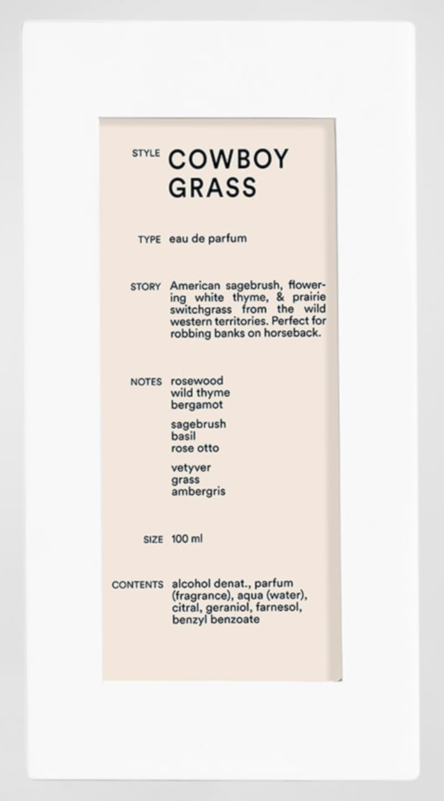 Cowboy Grass by DS & Durga for Men - 3.4 oz EDP Spray