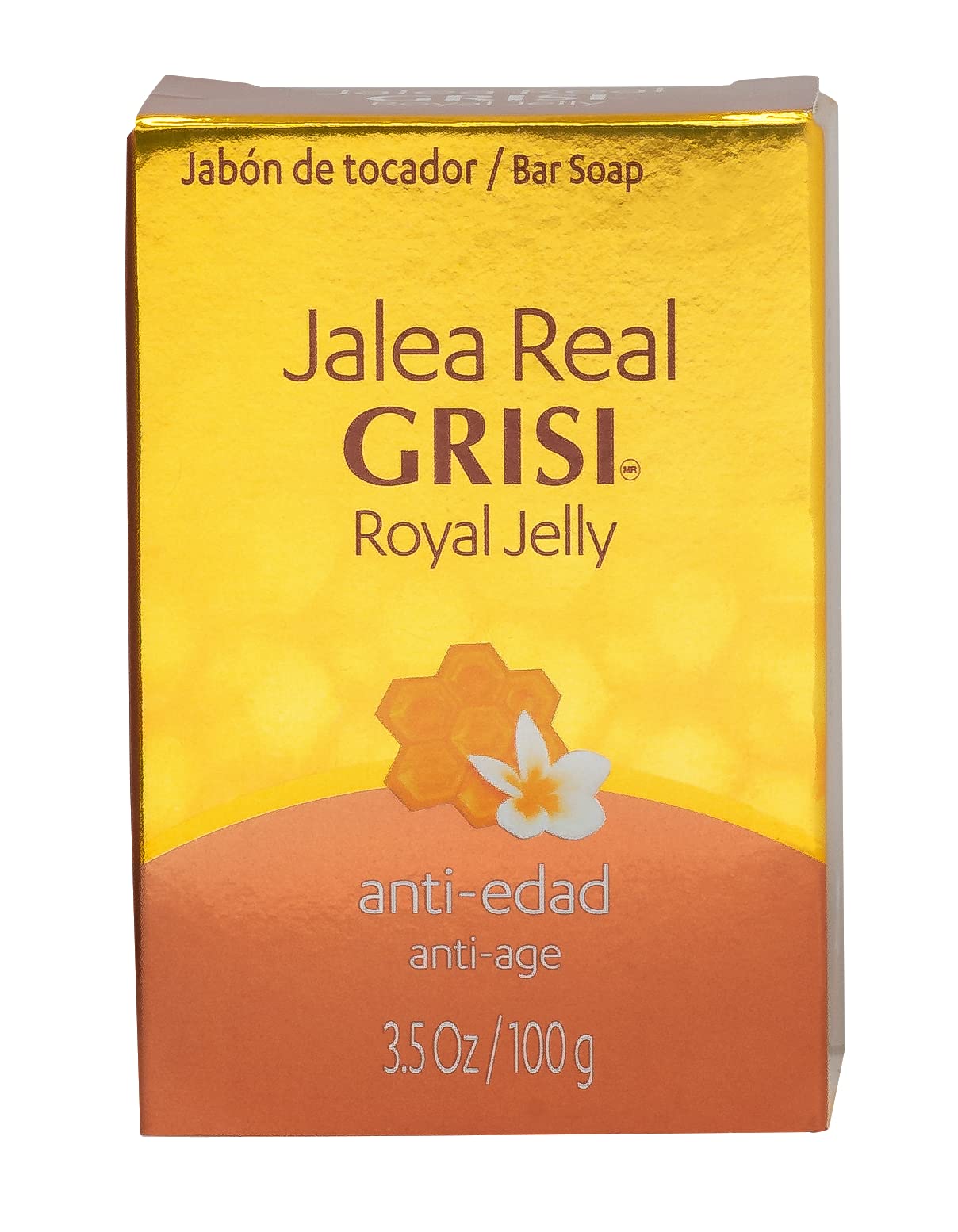 Grisi Royal Jelly Soap, Cleansing, and Smoothing Soap Nourish your skin, Improves your skin Elasticity, Extra Hydration, 6-Pack of 3.5 Oz each, 6 Bar