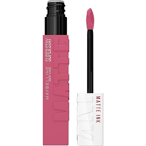 Maybelline Super Stay Matte Ink Liquid Lipstick Makeup, Long Lasting High Impact Color, Up to 16H Wear, Lover, Mauve Neutral, 1 Count, Packaging May