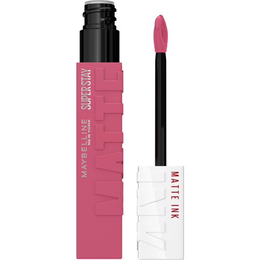 Maybelline Super Stay Matte Ink Liquid Lipstick Makeup, Long Lasting High Impact Color, Up to 16H Wear, Lover, Mauve Neutral, 1 Count, Packaging May