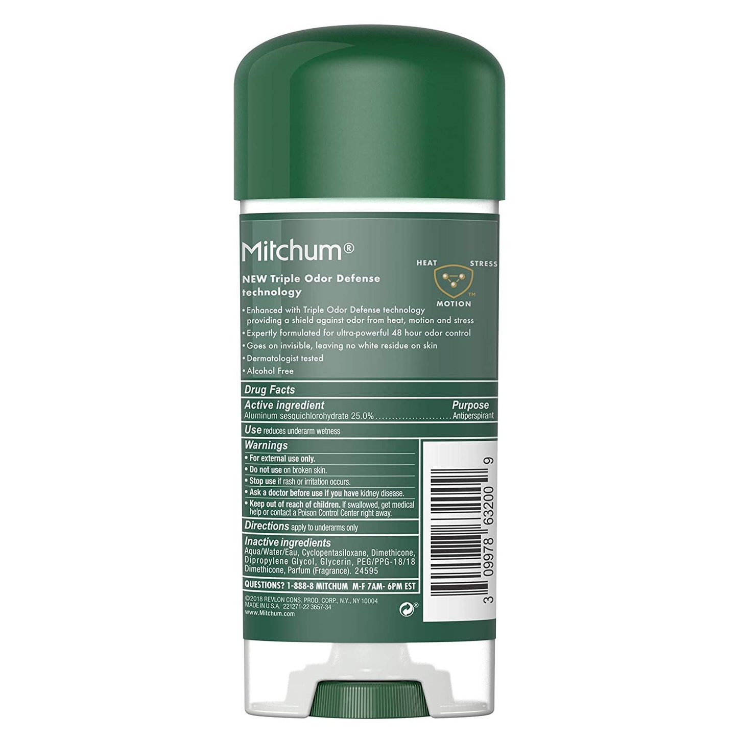 Mitchum Advanced Control Unscented Gel, Anti-Perspirant & Deodarant 3.4 oz (Pack of 2) Beauty and Personal Care Mitchum