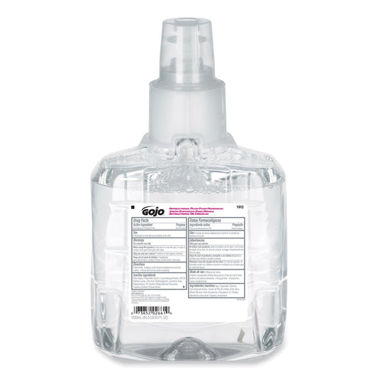 GOJO 1912-02 Antibacterial Plum Foam Hand Refill, Single Unit, 1200 mL