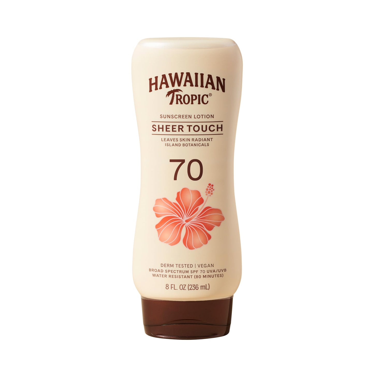 Hawaiian Tropic Sheer Touch Lotion Sunscreen SPF 70, 8 Fl Oz | Broad Spectrum, Oxybenzone Free, Sunblock Lotion, Hawaiian Tropic Sunscreen SPF 70, 8