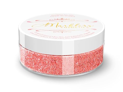 MARBLERS Chunky Natural Mica Powder [Love Potion Pearl] 0.11oz (3g) | Highly Pigmented | Non-Toxic, Vegan, Cruelty-Free | Eyeshadow, Body Butter, Nail