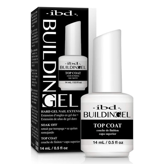 IBD Building Gel, Hard Gel Nail Extension, Soak-Off UV/LED Finish, Nail Strengthener Polish, Top Coat 0.5 fl oz