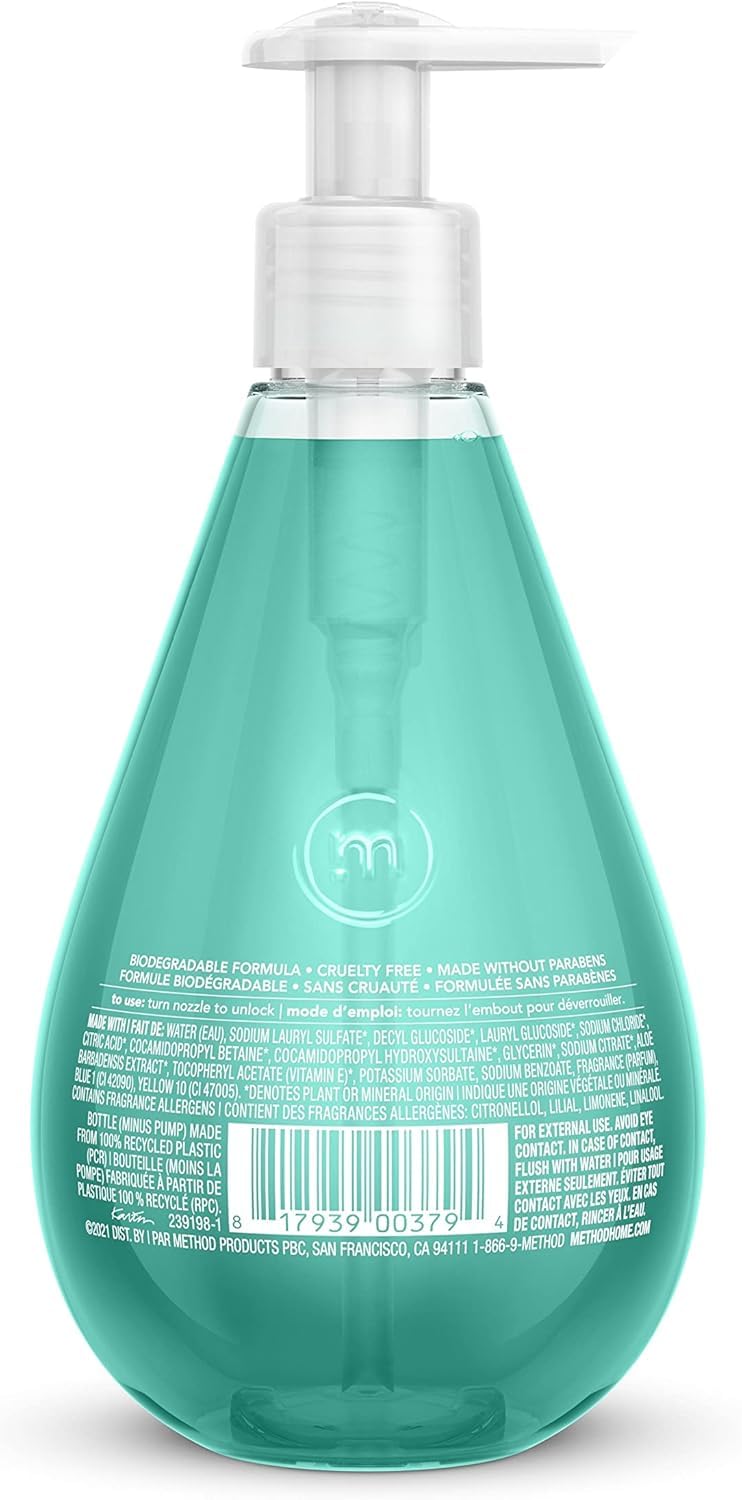 Method Gel Hand Soap, Waterfall, 12 fl oz (Pack of 12) Beauty & Personal Care Method