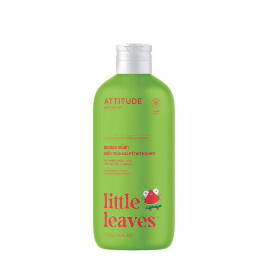 Attitude Bubble Wash for Kids, EWG Verified Bubble Bath, Hair Shampoo and Body Soap, Dermatologically Tested, Plant- and Mineral-Based, Vegan