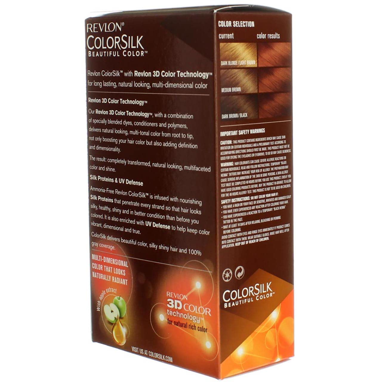 Revlon ColorSilk Hair Color, 42 Medium Auburn 1 ea (Pack of 9)