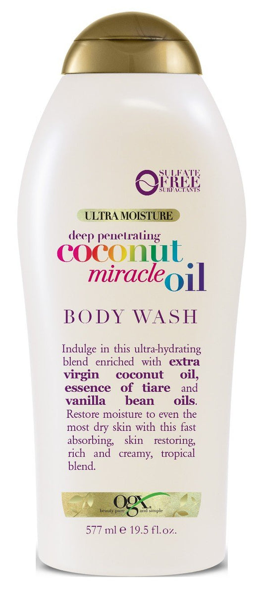 Ogx Body Wash Coconut Oil Miracle 19.5 Ounce (577ml) (6 Pack)