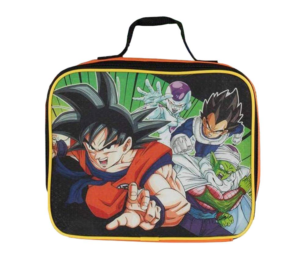 BIOWORLD Mens Dragon Ball Z 4-Piece Backpack Set (Little Kid/Big Kid), Orange, One size