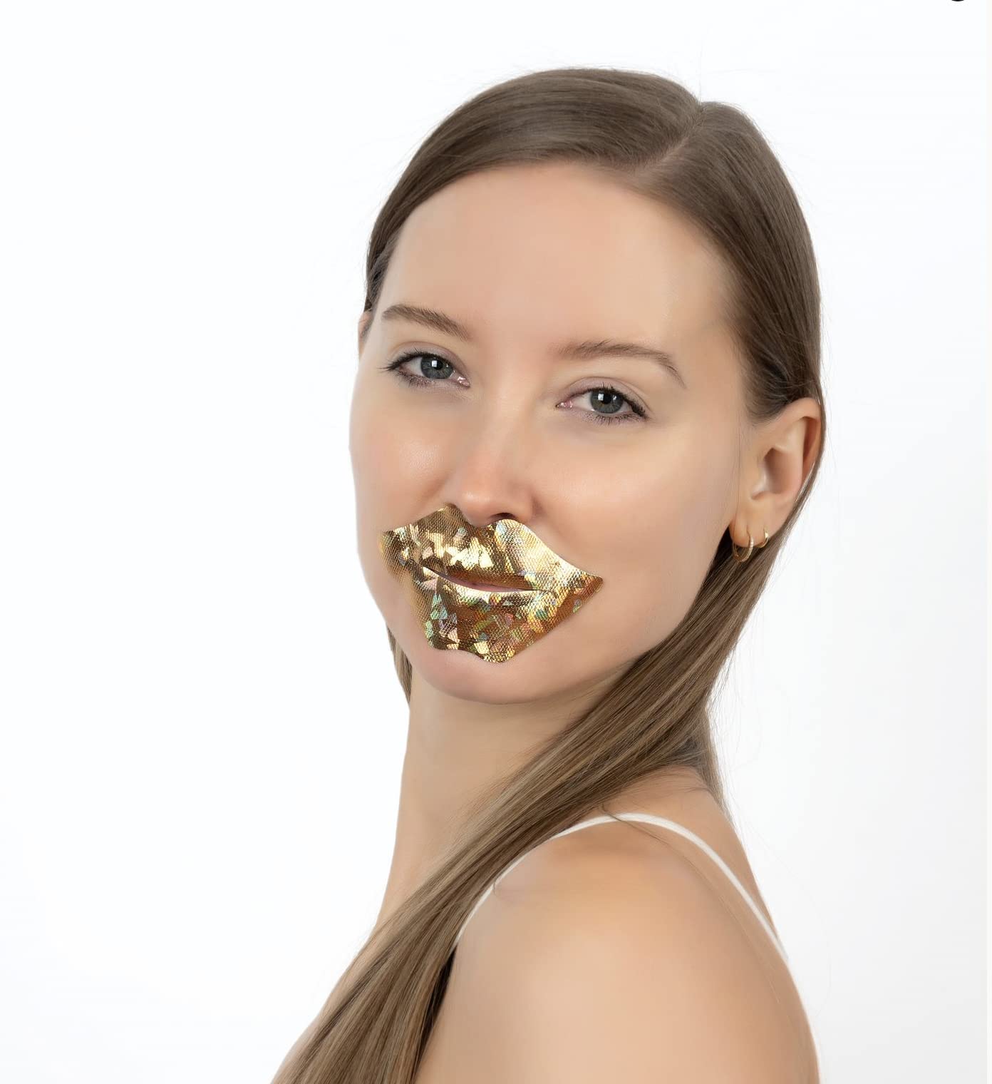 MISS SPA Lip Mask, Hydrating & Soothing Lip Mask, Gold Hydrogel Lip Treatment Mask, Moisturizing Anti-Aging Anti Wrinkle, Stay in Place, Skin Care