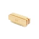 Bass Brushes | Nail Brush - Double Sided | 100% Pure Natural Bristle FIRM | Pure Bamboo Handle | Striped Finish | Model NB1 - SB Beauty & Personal Care Bass