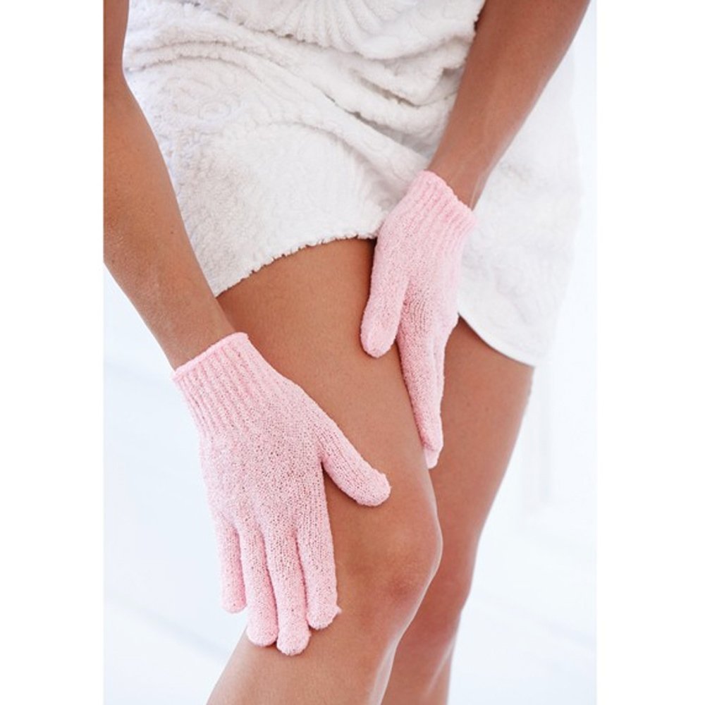 ATB 4 Pairs Exfoliating Gloves - Premium Scrub Wash Mitt for Bath or Shower - Luxury Spa Exfoliation Accessories For Men and Women