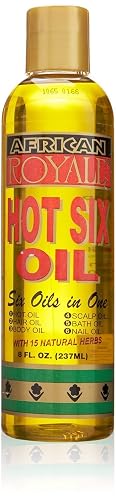 African Royale Hot Six Hair Oil, 8 oz (Pack of 8)
