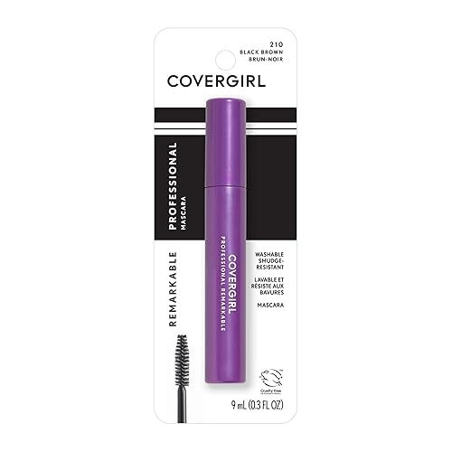 COVERGIRL Professional Remarkable Waterproof Mascara Black Brown 210, 0.3 Ounce (packaging may vary)