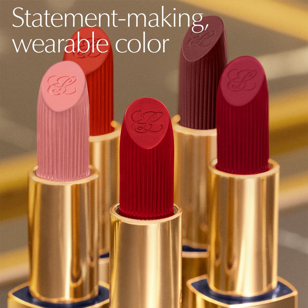 Estée Lauder Pure Color Long Lasting Cream Lipstick for Women with Cream Finish | Plumping & Nourishing 0.12 Ounce, 428 Determined
