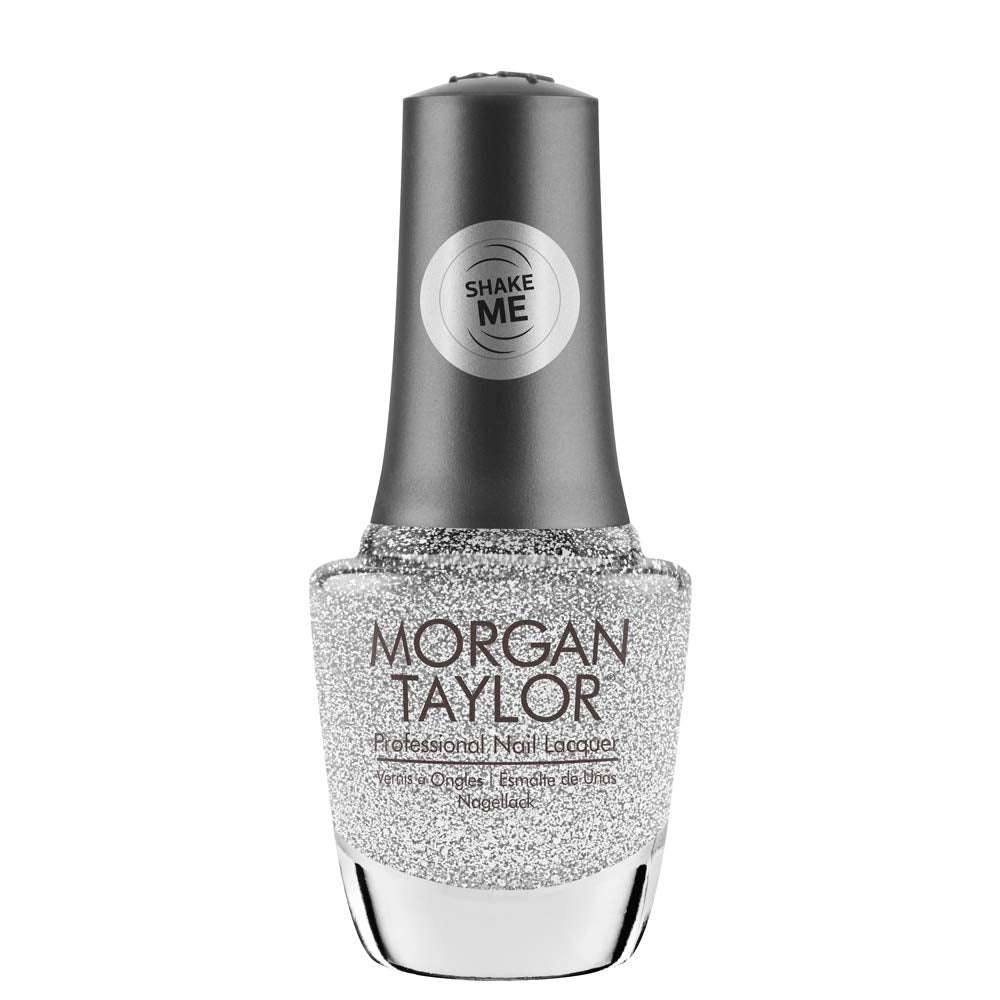 Morgan Taylor Nail Lacquer Shake Up The Magic! Collection (The Shake Up) Silver Sparkle Professional, Vibrant, Chip-Resistant, Fast-Drying Beauty & Personal Care Morgan Taylor