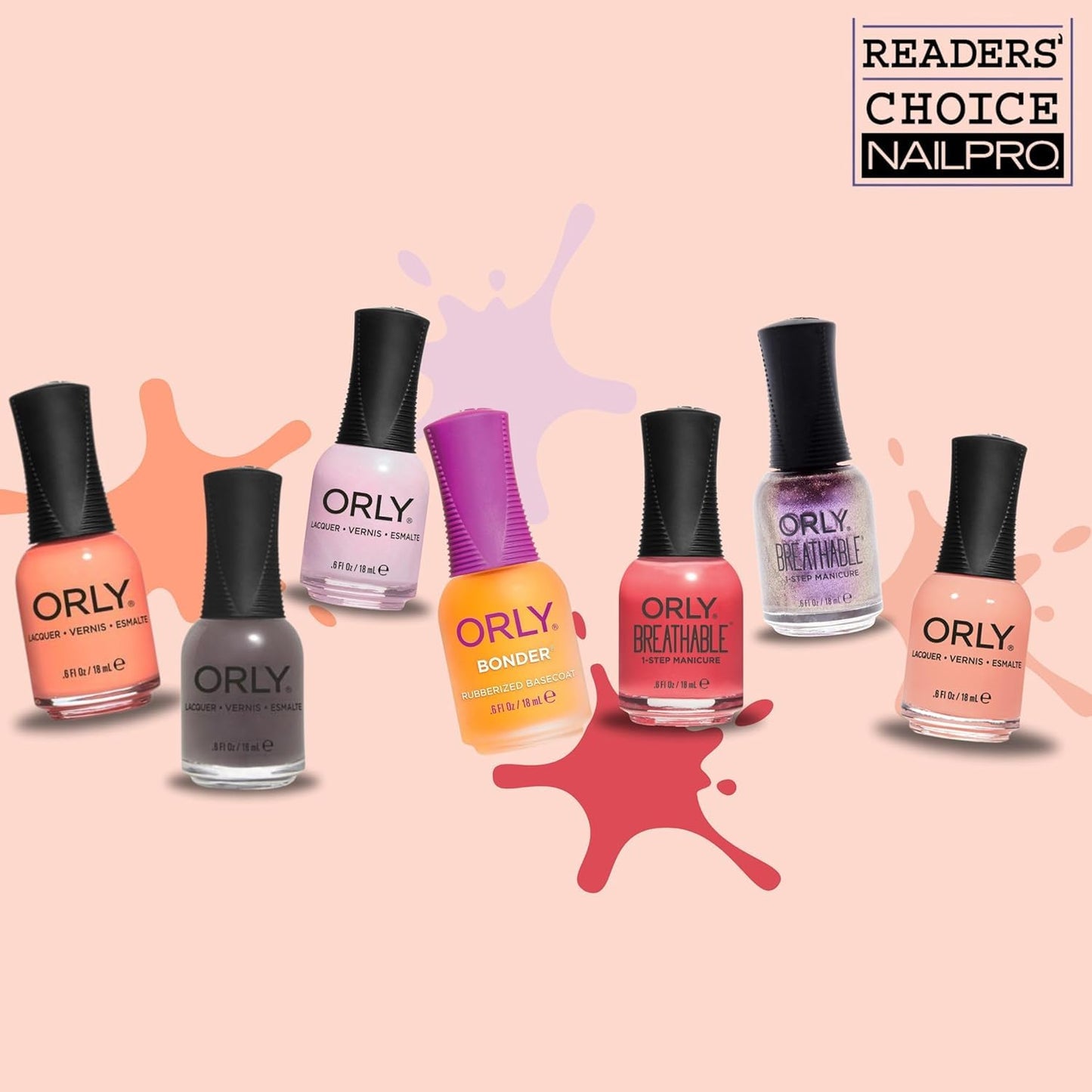 Orly Bonder Base Coat | Nail Polish Base Coat | Rubberized Basecoat for Long-Lasting Manicures & Pedicures (Bonder, 2 pack) Beauty and Personal Care Orly