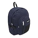 Everest Backpack with Front Mesh Pocket, Navy, One Size