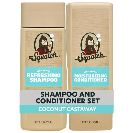 Dr. Squatch Men's Natural Shampoo and Conditioner Set - Sulfate & Paraben Free Natural Shampoo and Conditioner for Men - Scalp Nourishing Formula Beauty & Personal Care Dr. Squatch